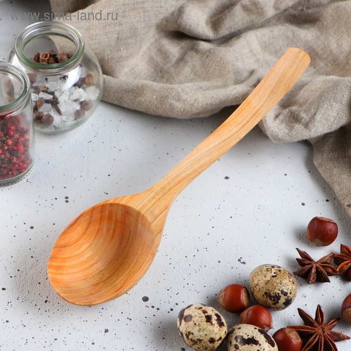 Ложка деревянная "Фигурная", 22 х 5 см, массив черешни
Ложка деревянная "Фигурная", 22 х 5 см, массив черешни