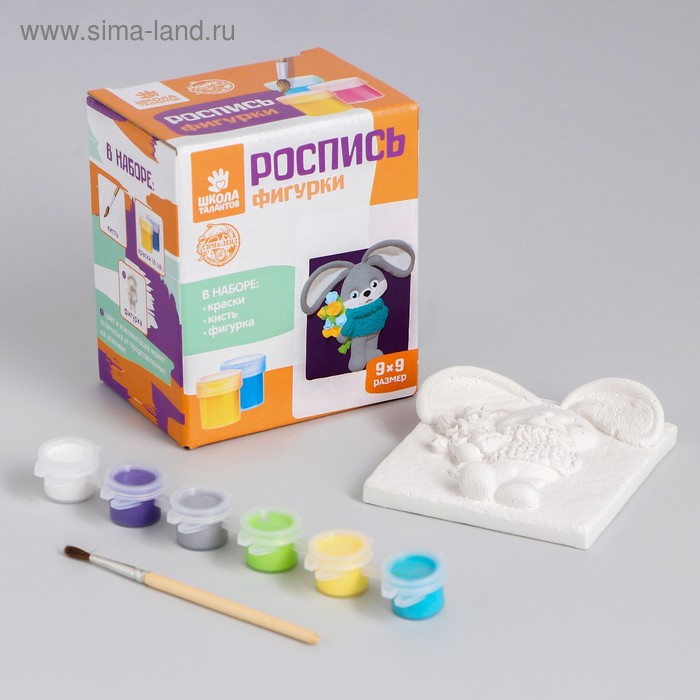 Роспись фигурки "Зайка с букетом", краски 6 цв
Роспись фигурки "Зайка с букетом", краски 6 цв