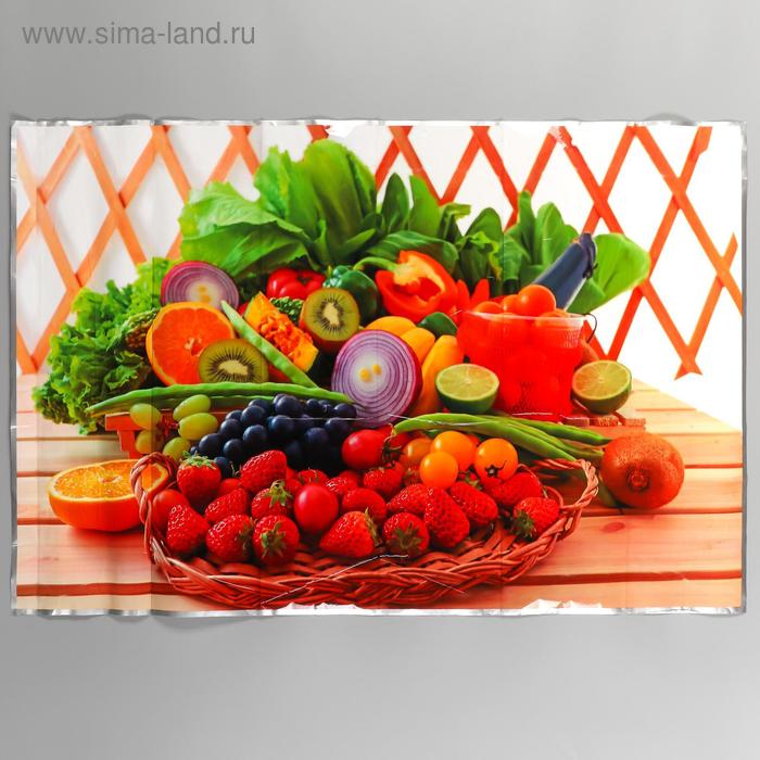 Наклейка на кафельную плитку "Стол с фруктами и овощами" 90х60 см
Наклейка на кафельную плитку "Стол с фруктами и овощами" 90х60 см