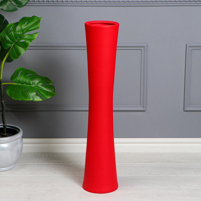 Ваза керамическая "Труба", напольная, муар, красная, 74 см
Ваза керамическая "Труба", напольная, муар, красная, 74 см