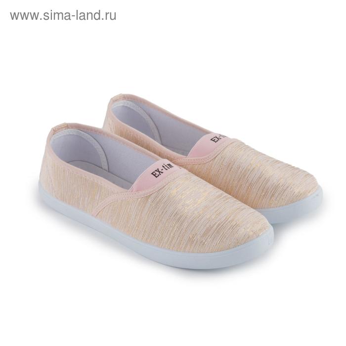 фото Слипоны женские, цвет розовый, размер 39 ex-tim