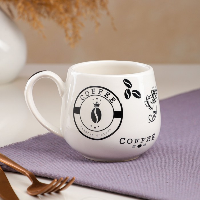 Чашка "Петелька", белая, чёрная деколь кофе, 0.35 л, микс
Чашка "Петелька", белая, чёрная деколь кофе, 0.35 л, микс