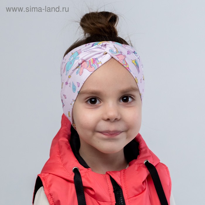 Повязка на голову, цвет розовый/единороги, размер 54-58
Повязка на голову, цвет розовый/единороги, размер 54-58