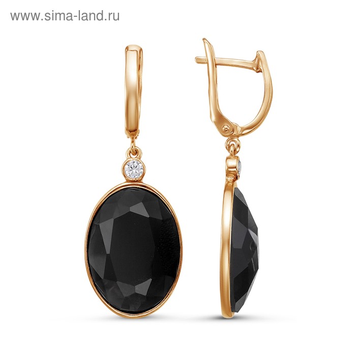 Серьги "Овал", розовое золочение, цвет чёрный
Серьги "Овал", розовое золочение, цвет чёрный