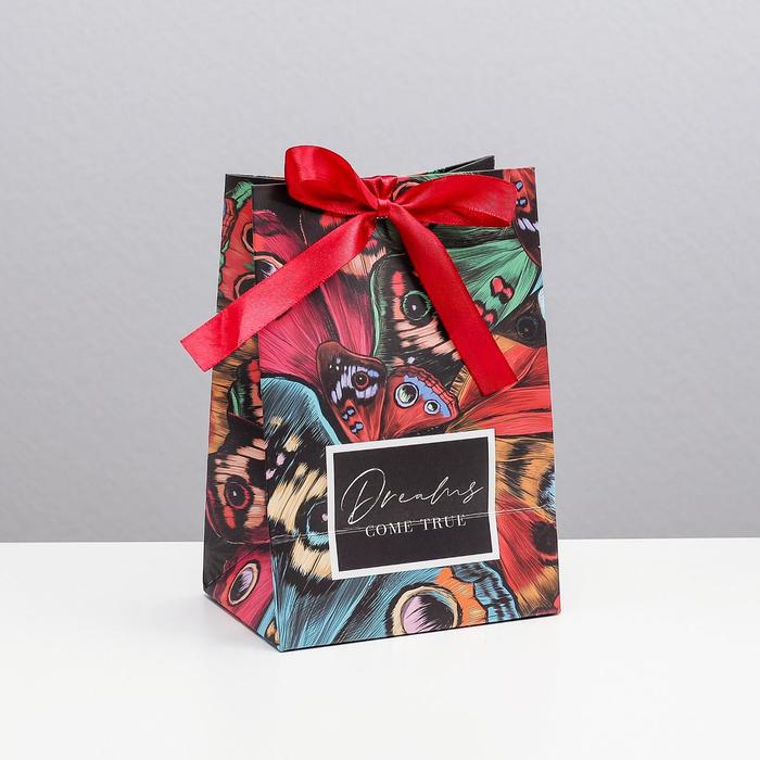 Пакет подарочный с лентой «Dreams come true», 13 × 19 × 9 см
Пакет подарочный с лентой «Dreams come true», 13 × 19 × 9 см