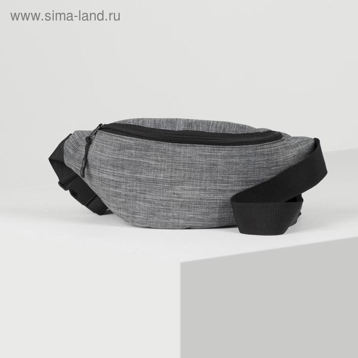 Сумка поясная, отдел на молнии, цвет серый
Сумка поясная, отдел на молнии, цвет серый