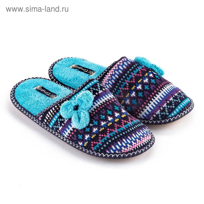 Тапочки женские, цвет голубой, размер 36
Тапочки женские, цвет голубой, размер 36
