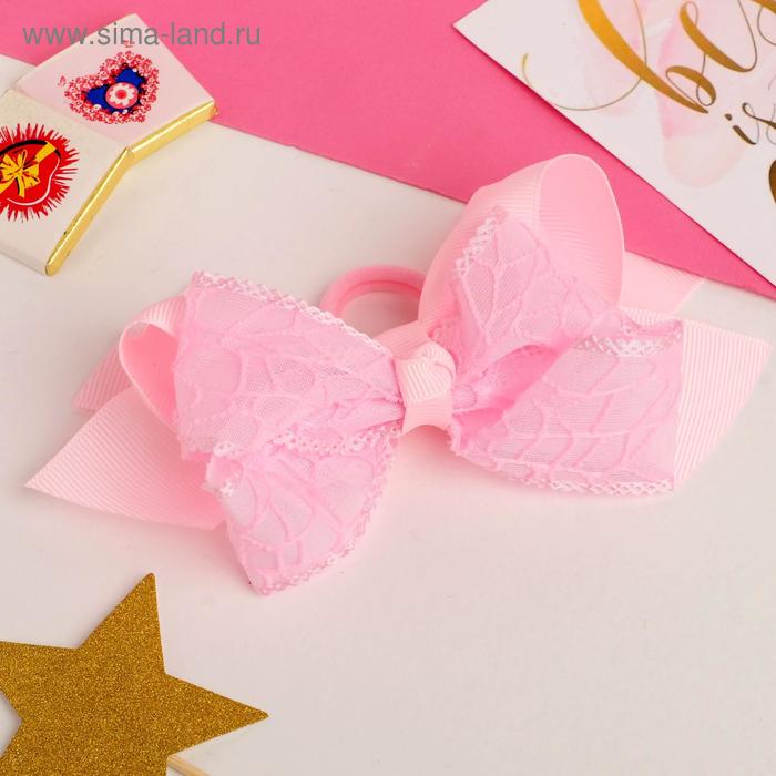 Резинка для волос бант "Маруся" кружева, 10 см, розовый
Резинка для волос бант "Маруся" кружева, 10 см, розовый
