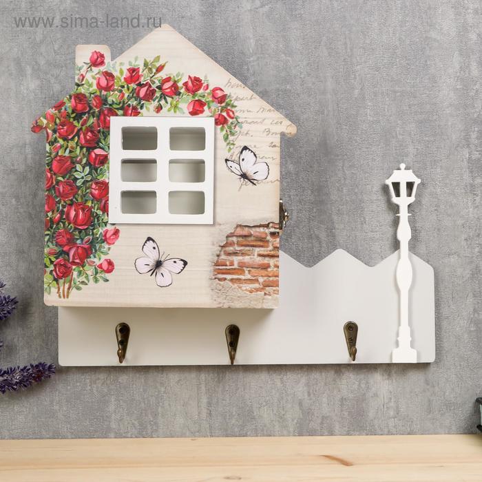 Ключница дерево "Домик с розами" 25х29,5х6 см
Ключница дерево "Домик с розами" 25х29,5х6 см