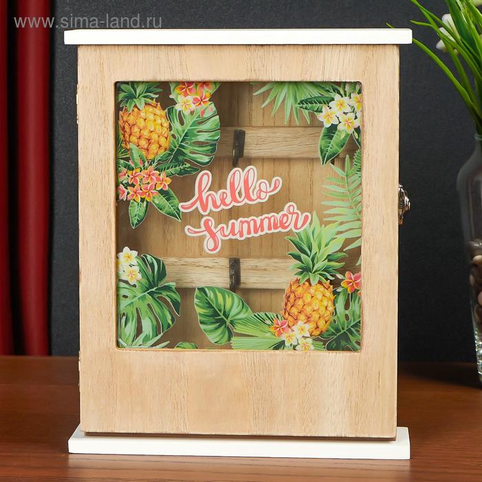 Ключница дерево 6 крючков "Цветущий ананас" 25,5х5,3х20,5 см
Ключница дерево 6 крючков "Цветущий ананас" 25,5х5,3х20,5 см