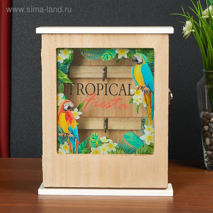 Ключница дерево 6 крючков "Попугаи Ара в тропиках" 25,5х5,3х20,5 см
Ключница дерево 6 крючков "Попугаи Ара в тропиках" 25,5х5,3х20,5 см