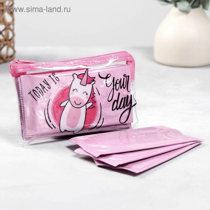 Косметичка с влажными салфетками Today is your day 15,5х10 см, 10 шт.
Косметичка с влажными салфетками Today is your day 15,5х10 см, 10 шт.
