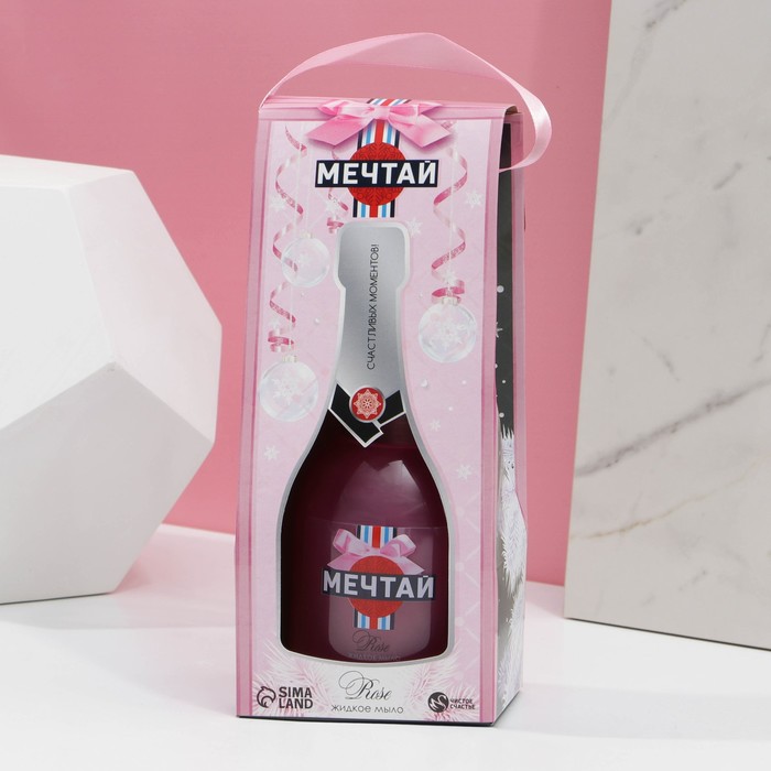 Жидкое мыло "Мечтай" 300 мл, аромат роза
Жидкое мыло "Мечтай" 300 мл, аромат роза