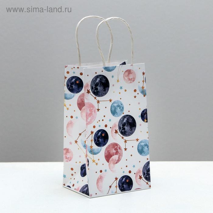 Пакет подарочный крафтовый Space, 12 × 21 × 9 см
Пакет подарочный крафтовый Space, 12 × 21 × 9 см
