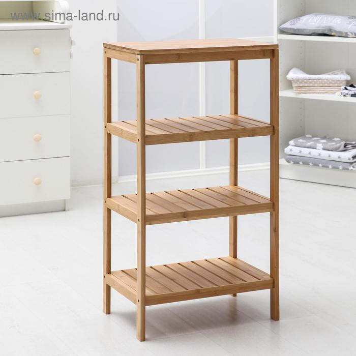 Этажерка прямоугольная №3, 4 яруса, 45×30×87,5 см, бамбук
Этажерка прямоугольная №3, 4 яруса, 45×30×87,5 см, бамбук