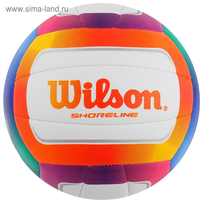 фото Мяч волейбольный wilson shoreline, арт. wth12020xb, размер 5, 18 панелей, синтетическая кожа pvc, машинная сшивка