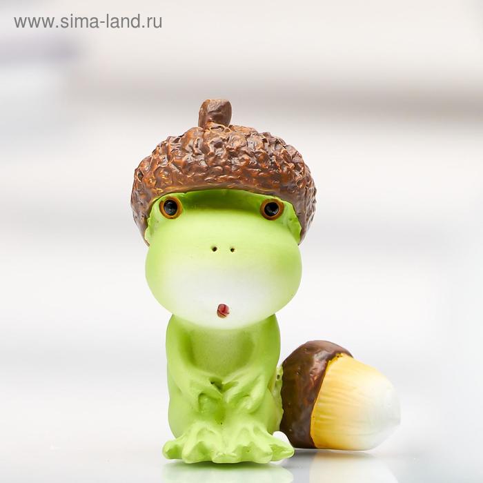 Сувенир полистоун миниатюра "Лягушонок в шапке из жёлудя" 4,5х2,5х3,5 см
Сувенир полистоун миниатюра "Лягушонок в шапке из жёлудя" 4,5х2,5х3,5 см