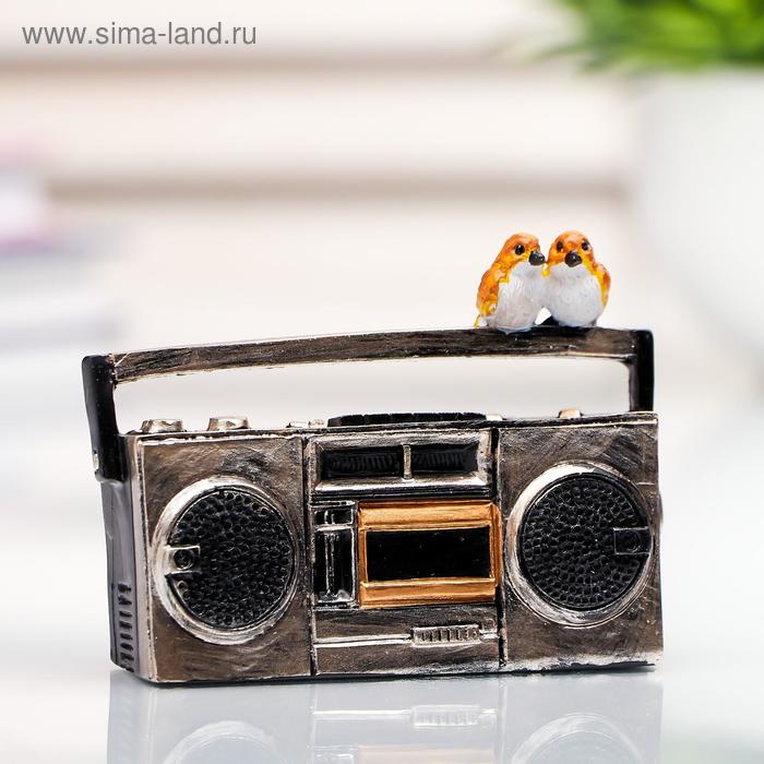 Сувенир полистоун миниатюра "Два птенчика на магнитофоне" 6,5х2,5х8,5 см
Сувенир полистоун миниатюра "Два птенчика на магнитофоне" 6,5х2,5х8,5 см