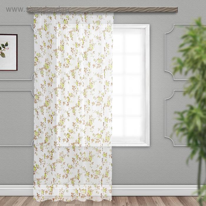 Тюль вуаль-печать «Кустовая роза« 300х260 см, зелёный, пэ 100%
Тюль вуаль-печать «Кустовая роза« 300х260 см, зелёный, пэ 100%