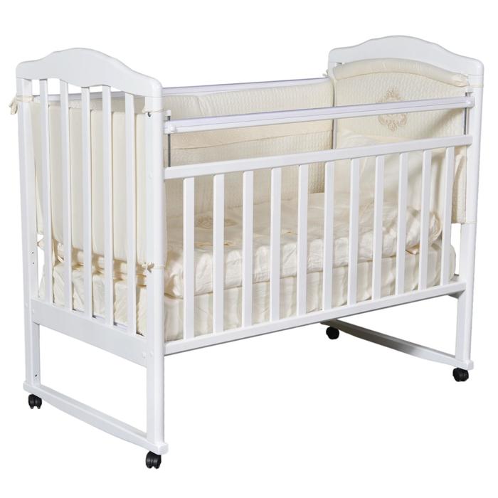 Кровать детская Bellini Alba автостенка, колесо/качалка, цвет белый 
Кровать детская Bellini Alba автостенка, колесо/качалка, цвет белый