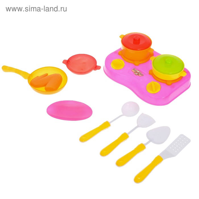 Набор посуды "Малыш-кулинар-2" с плитой, 10 предметов, цвета МИКС
Набор посуды "Малыш-кулинар-2" с плитой, 10 предметов, цвета МИКС
