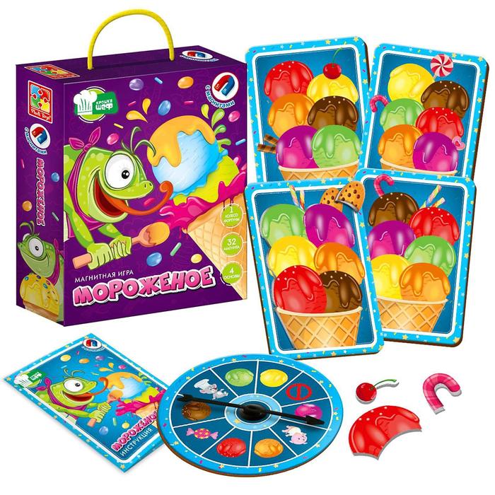 Магнитная игра «Мороженое»
Магнитная игра «Мороженое»