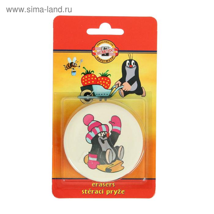 Ластик Koh-i-Noor КРОТ 6242, круглый, d=70 мм, в блистере
Ластик Koh-i-Noor КРОТ 6242, круглый, d=70 мм, в блистере