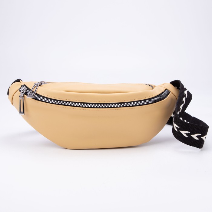 Сумка поясная, отдел на молнии, наружный карман, цвет кремовый
Сумка поясная, отдел на молнии, наружный карман, цвет кремовый