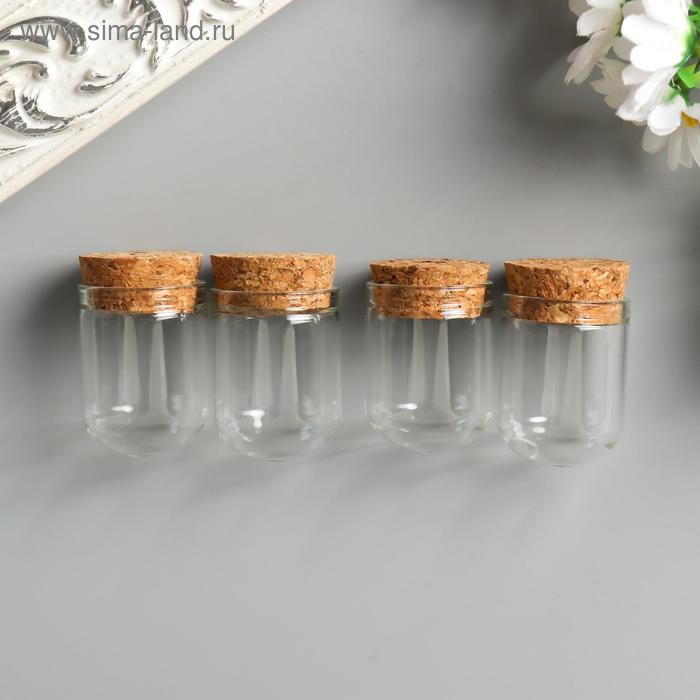 Набор стеклянных бутылочек с пробковой крышечкой (набор 4шт) 3х5см
Набор стеклянных бутылочек с пробковой крышечкой (набор 4шт) 3х5см