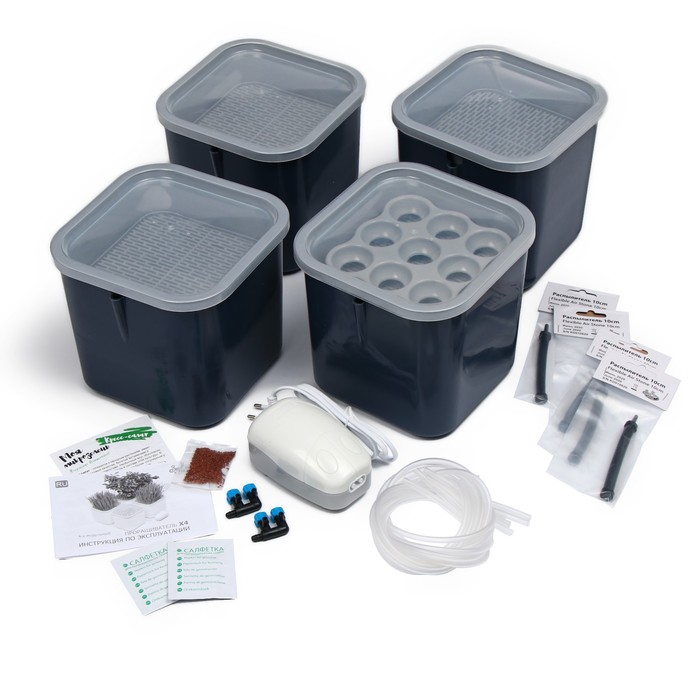 Проращиватель семян 4-модульный, графит, «Здоровья клад»
Проращиватель семян 4-модульный, графит, «Здоровья клад»