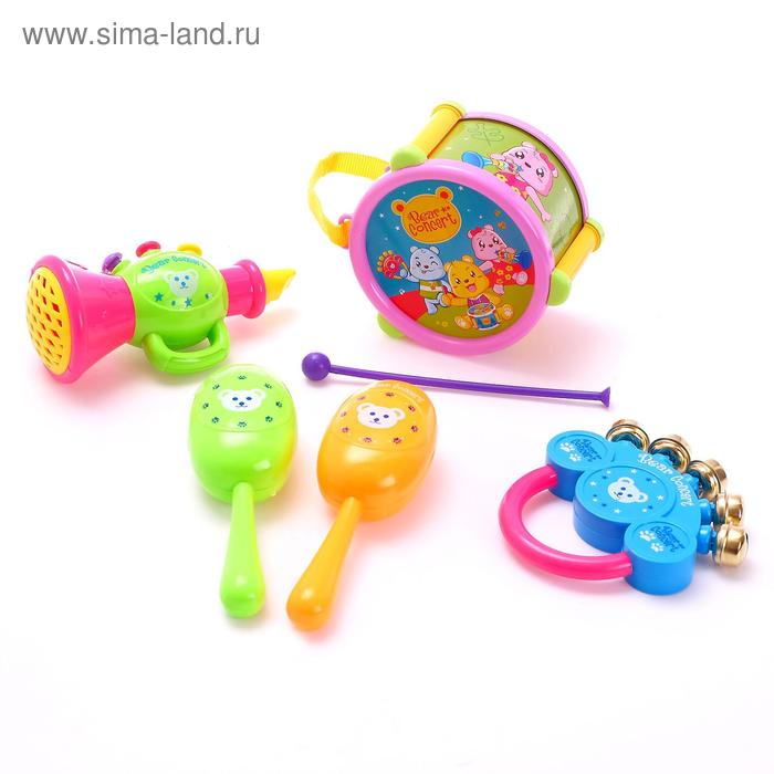 Набор музыкальных инструментов «Мишки», 6 предметов, цвета МИКС
Набор музыкальных инструментов «Мишки», 6 предметов, цвета МИКС