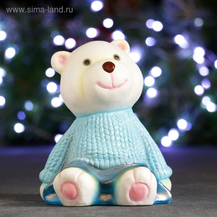 Фигура "Мишка в синем свитере" 10х11х14см
Фигура "Мишка в синем свитере" 10х11х14см
