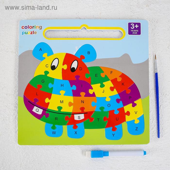 Развивающий набор 3в1 «Бегемот», раскра., пазл, планшет, маркер, в пакете
Развивающий набор 3в1 «Бегемот», раскра., пазл, планшет, маркер, в пакете