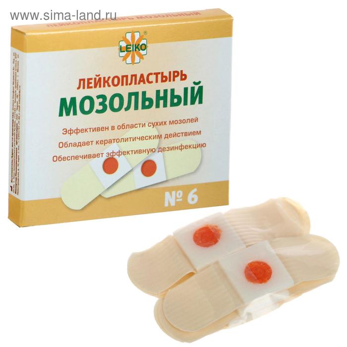 Лейкопластырь "LEIKO" мозольный, 6 шт