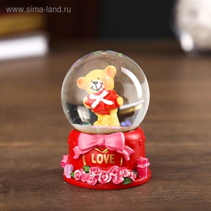 Сувенир полистоун водяной шар "Мишка влюблённый" МИКС 6,5х4,5х4,5 см 
Сувенир полистоун водяной шар "Мишка влюблённый" МИКС 6,5х4,5х4,5 см