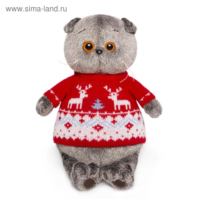 Мягкая игрушка «Басик», в свитере с оленями, 19 см
Мягкая игрушка «Басик», в свитере с оленями, 19 см