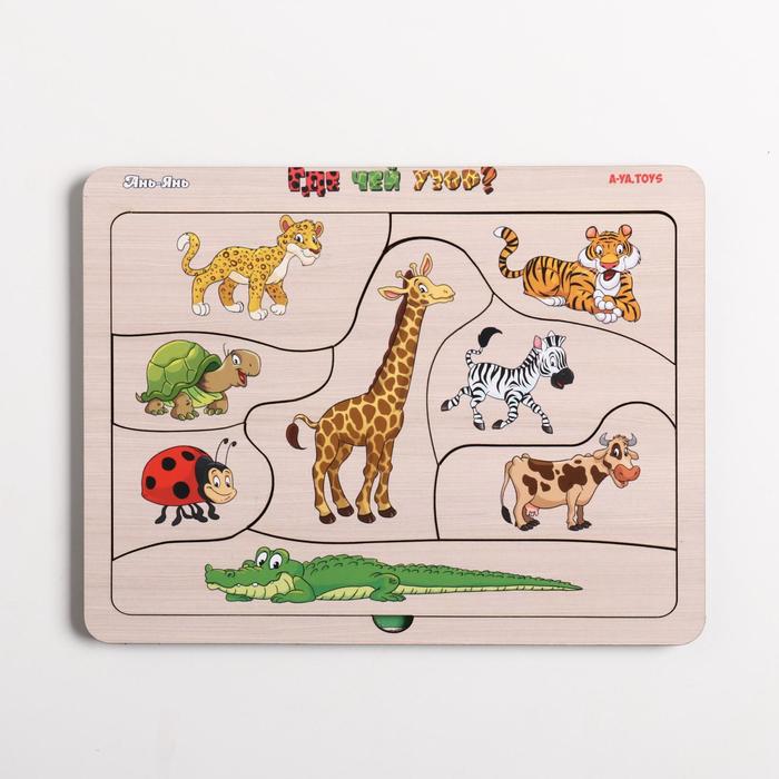 Сортер-пазл "Где чей узор"
Сортер-пазл "Где чей узор"