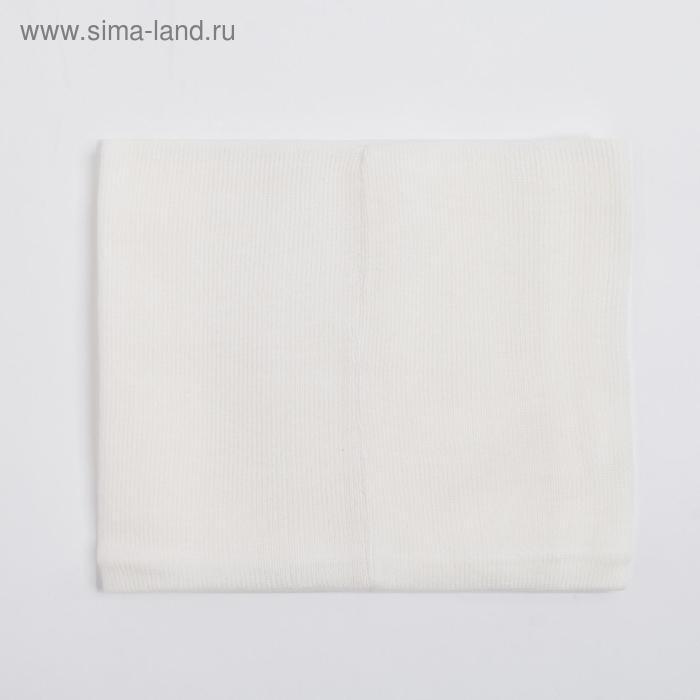 фото Шарф-снуд детский, цвет молочный, размер 45х21 мегашапка