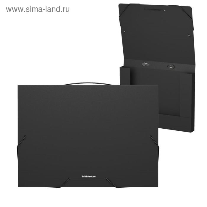 Папка на резинке с ручкой А4, 600 мкм, ErichKrause Matt Classic, корешок 30 мм, тиснение "песок", чёрная
Папка на резинке с ручкой А4, 600 мкм, ErichKrause Matt Classic, корешок 30 мм, тиснение "песок", чёрная