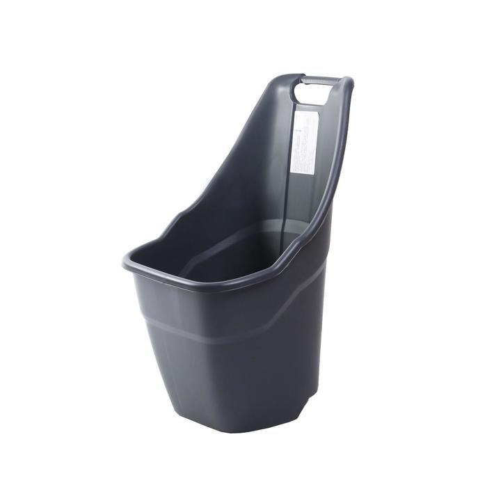 Тележка садовая, пластиковая, груз/п 55 кг, объём 55 л, тёмно-серая
Тележка садовая, пластиковая, груз/п 55 кг, объём 55 л, тёмно-серая