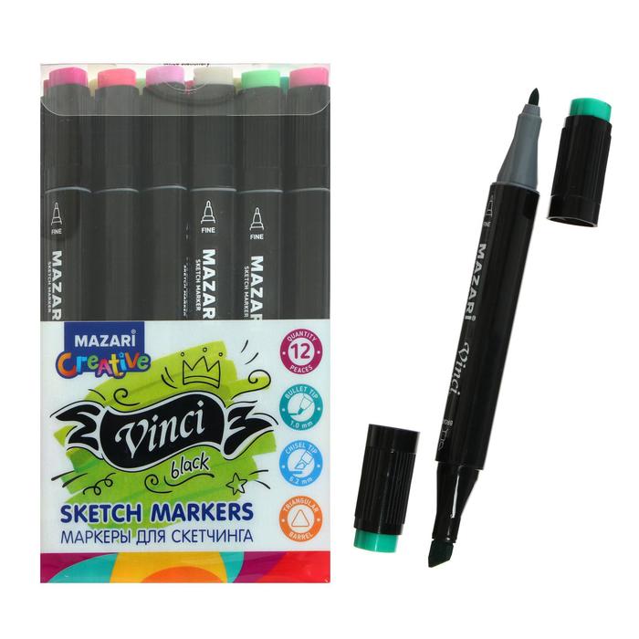 Маркеры для скетчинга двусторонние Mazari Vinci, 12 цветов, Flowers colors (цветочная гамма)
Маркеры для скетчинга двусторонние Mazari Vinci, 12 цветов, Flowers colors (цветочная гамма)