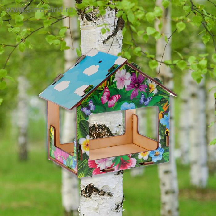 Кормушка деревянная "Цветы и бабочки", с цветным рисунком, 18х13х19 см
Кормушка деревянная "Цветы и бабочки", с цветным рисунком, 18х13х19 см