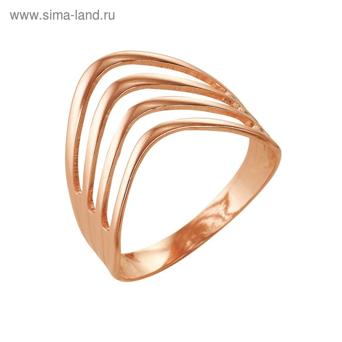 Кольцо "Угол" розовое золочение, 17 размер
Кольцо "Угол" розовое золочение, 17 размер