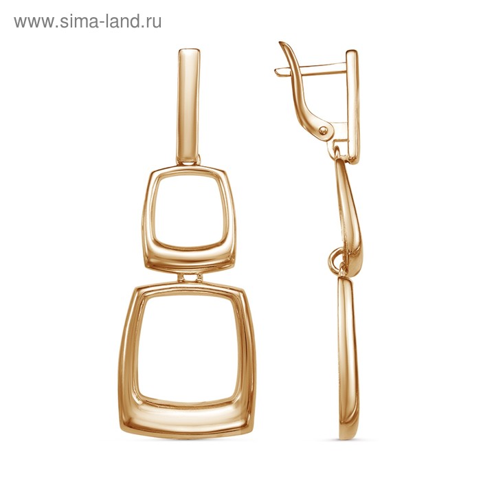 Серьги "Минимал" квадраты, розовое золочение
Серьги "Минимал" квадраты, розовое золочение