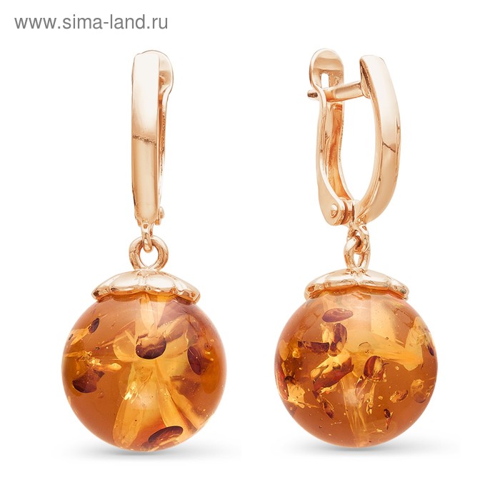 Серьги "Янтарь" шарик, розовое золочение
Серьги "Янтарь" шарик, розовое золочение