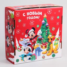 Коробка подарочная складная "С Новым Годом! Подарок деда Мороза", Микки Маус, 24.5 × 24.5 × 9.5 см
Коробка подарочная складная "С Новым Годом! Подарок деда Мороза", Микки Маус, 24.5 × 24.5 × 9.5 см
