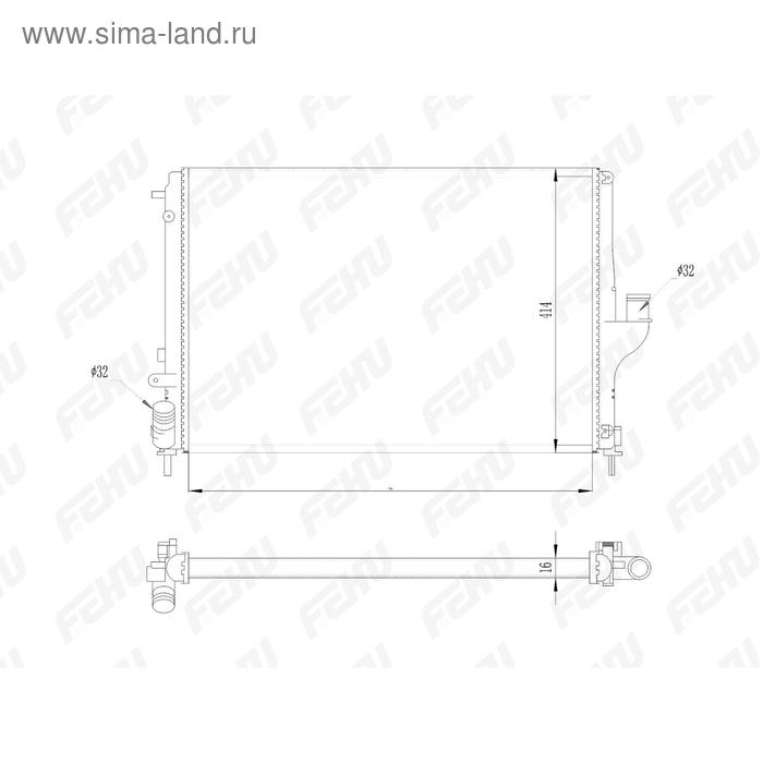Радиатор охлаждения Lada Largus (12-)/Renault Logan (08-)/Duster (10-) AT Fehu FRC1043
Радиатор охлаждения Lada Largus (12-)/Renault Logan (08-)/Duster (10-) AT Fehu FRC1043