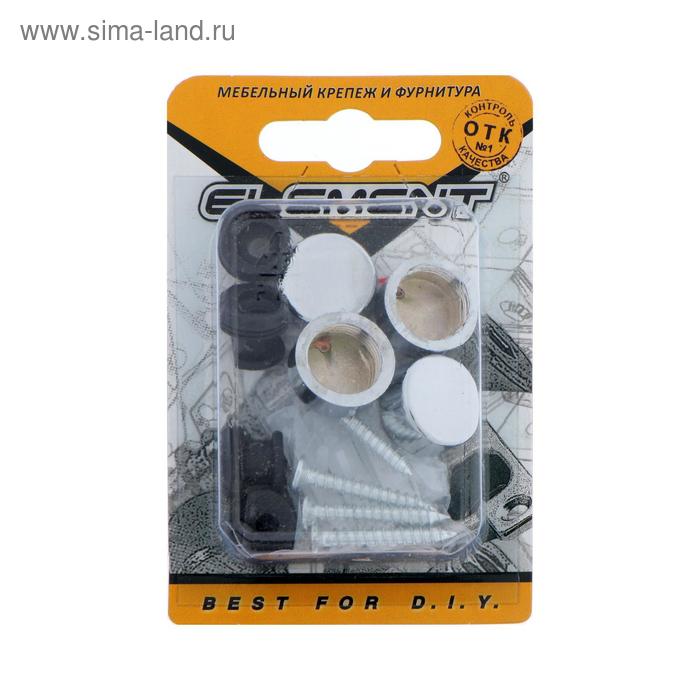 Зеркалодержатель d=17 мм, мет+пласт.№ 1, хром, 4 шт. 
Зеркалодержатель d=17 мм, мет+пласт.№ 1, хром, 4 шт.