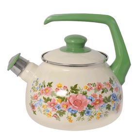 Чайник эмалированный со свистком, 2.5 л
Чайник эмалированный со свистком, 2.5 л