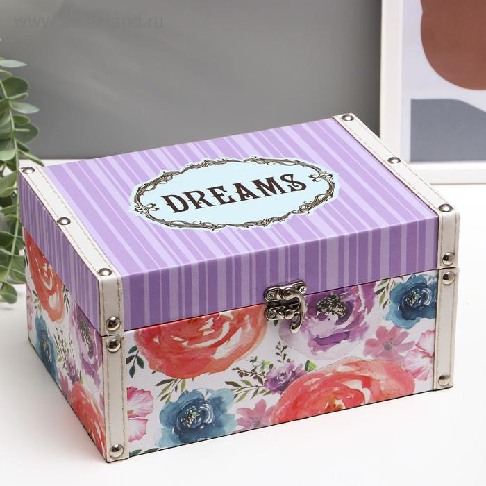 Шкатулка дерево кожзам "Мечты. Акварельные цветы" 12х16х23 см
Шкатулка дерево кожзам "Мечты. Акварельные цветы" 12х16х23 см